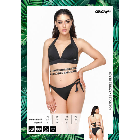 Azores Black PC-LTD-185 Origami Bikini 