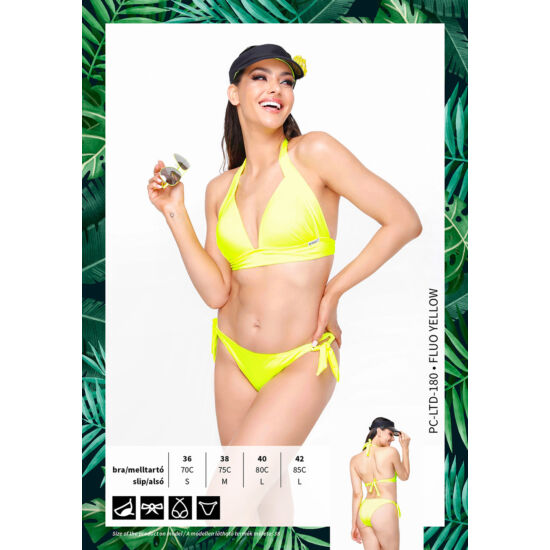 Fluo Yellow PC-LTD-180 Origami Bikini