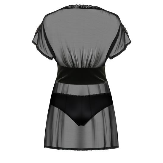 868 BLACK fehérnemű, szexi babydoll+tanga