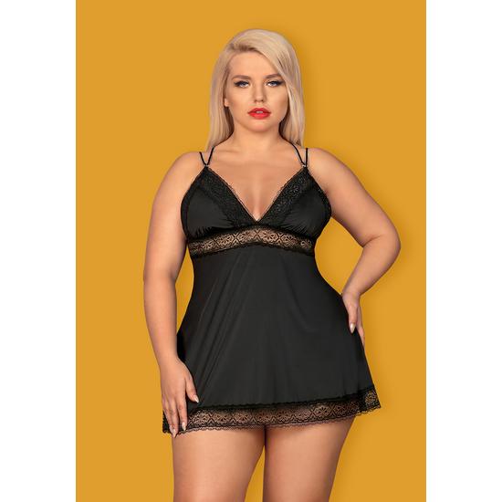 LOLITTE Black fehérnemű, szexi babydoll+tanga