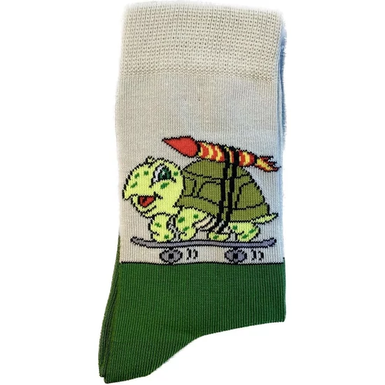 Teknős mintás  gyerek zokni