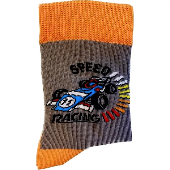 Versenyautó mintás gyerek zokni 