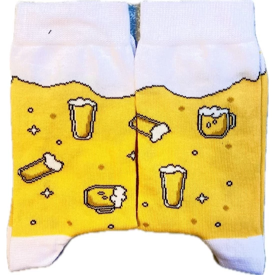 YVONNE - SÖRÖS unisex mintás zokni