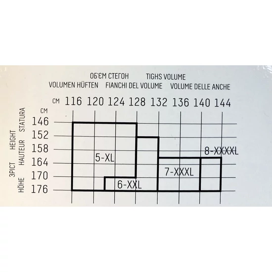 GIULIA MOLLY EXTRA méretű harisnyanadrág - 7/3XL