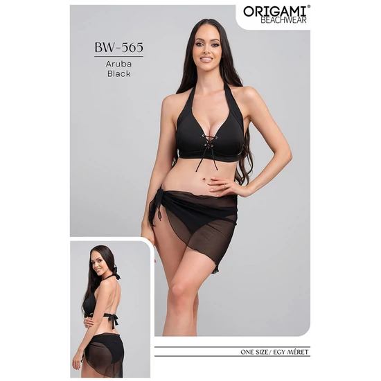 Aruba Black BW-565 Origami Bikini strandszoknya