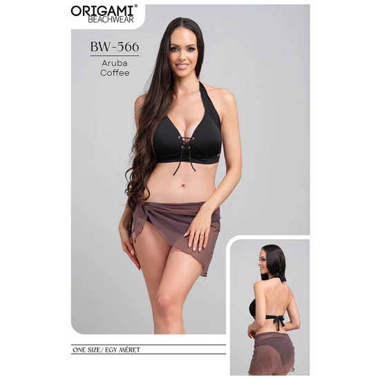 Aruba Coffee BW-566 Origami Bikini strandszoknya