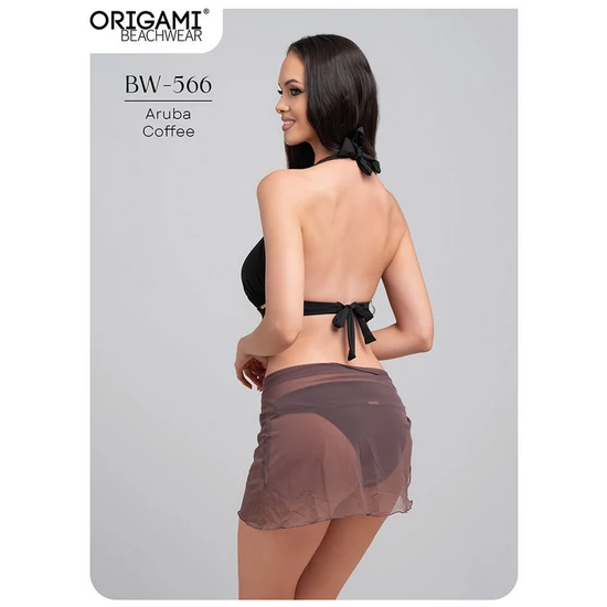 Aruba Coffee BW-566 Origami Bikini strandszoknya