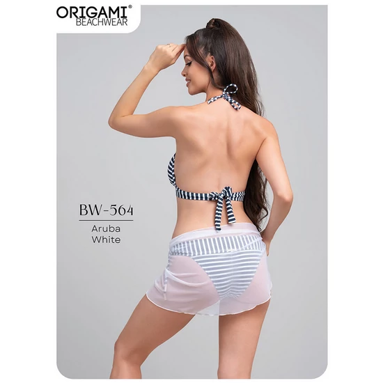 Aruba White BW-564 Origami Bikini strandszoknya
