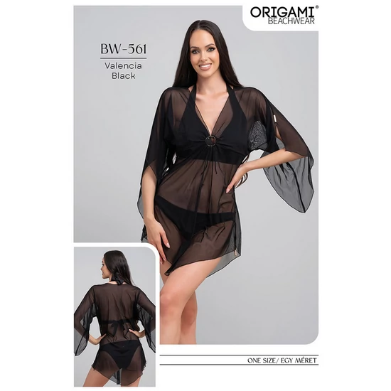 Valencia Black BW-561 Origami Bikini Strandruha