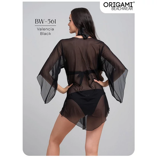 Valencia Black BW-561 Origami Bikini Strandruha