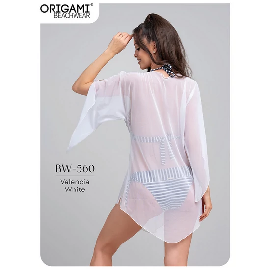 Valencia White BW-560 Origami Bikini Strandruha