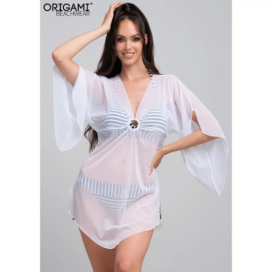 Valencia White BW-560 Origami Bikini Strandruha