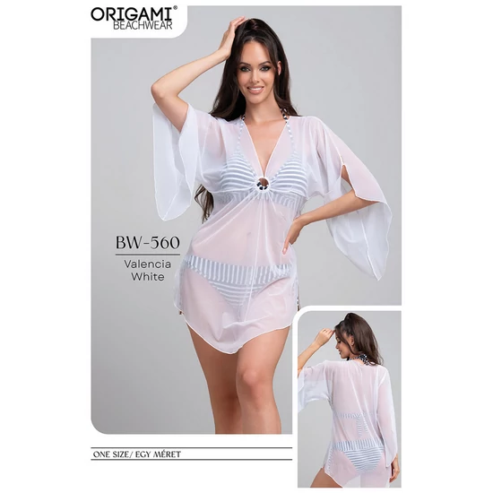 Valencia White BW-560 Origami Bikini Strandruha