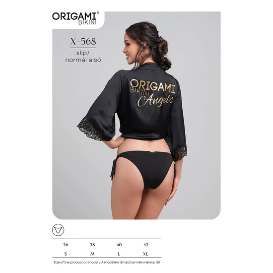 Fekete teli alsó X-568 Origami Bikini
