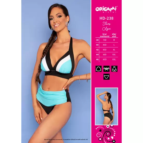 Texas Aqua HD-238 Origami Bikini 