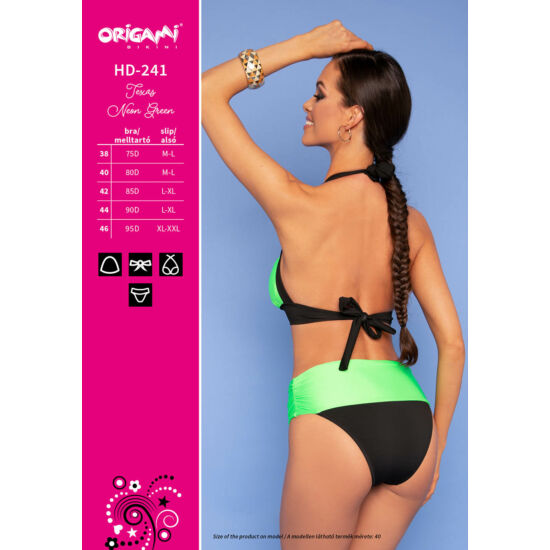 Texas Neon Green HD-241 Origami Bikini 