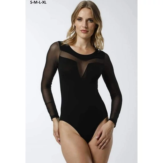 BODY 25261 női body - FEKETE