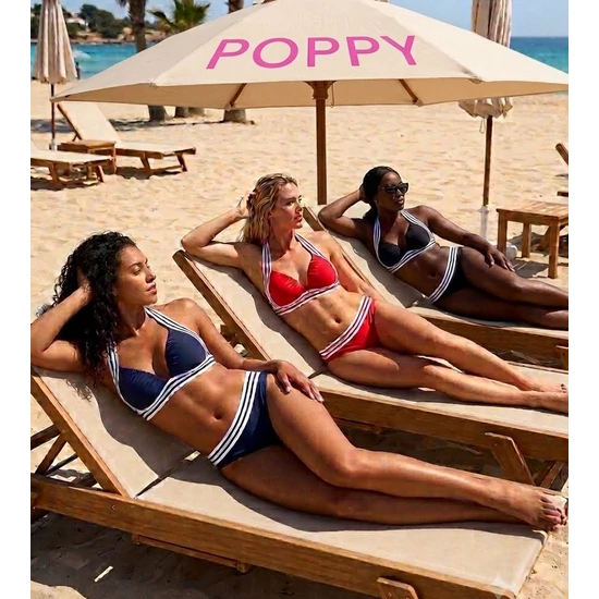 POPPY Runway bikini - FEKETE-FEHÉR