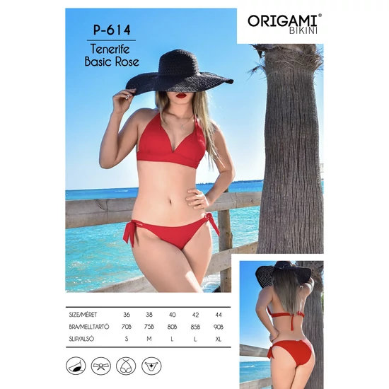 Tenerife Basic Rose P-614 Origami Bikini