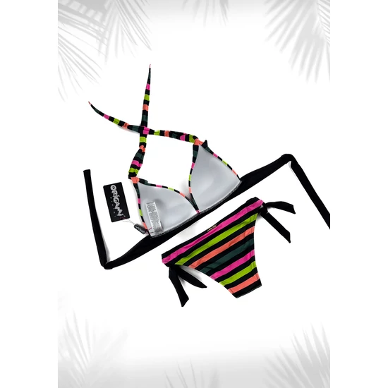 Tenerife Neon Stripes P-620 Origami Bikini