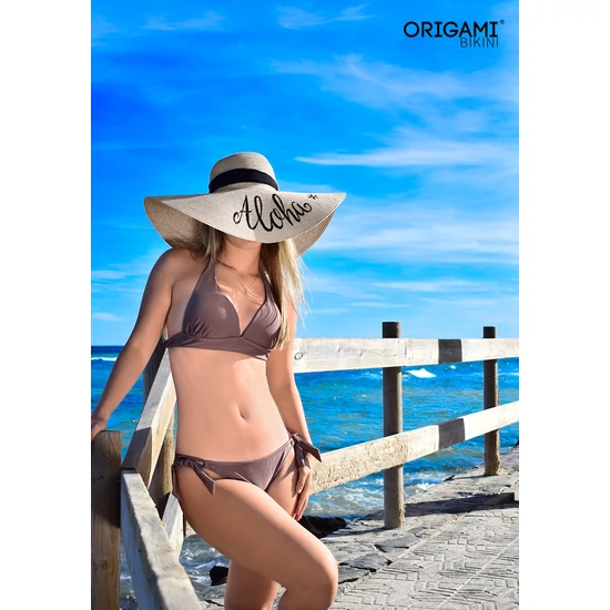 Tenerife Shiny Beige P-619 Origami Bikini