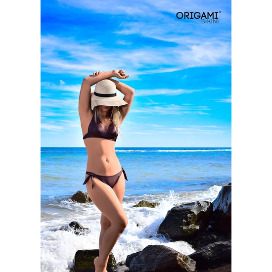 Tenerife Shiny Bronze P-613 Origami Bikini