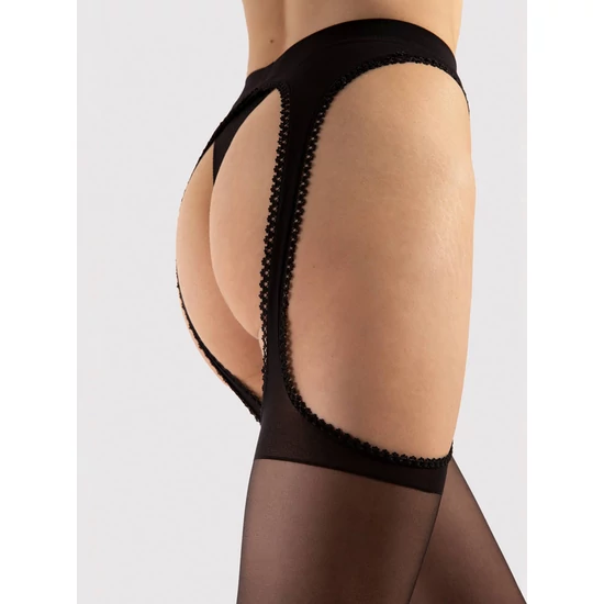 FIORE Amour Black szexi nyitott harisnya