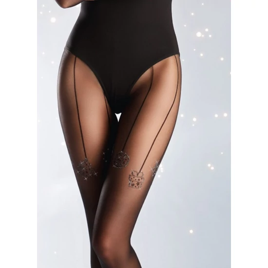 GIULIA Obsession 20 den karácsonyi mintás alkalmi harisnyanadrág