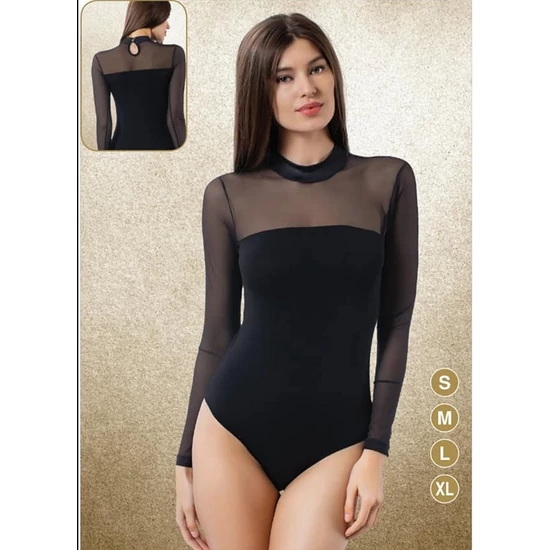 BODY 22779 női body - FEKETE