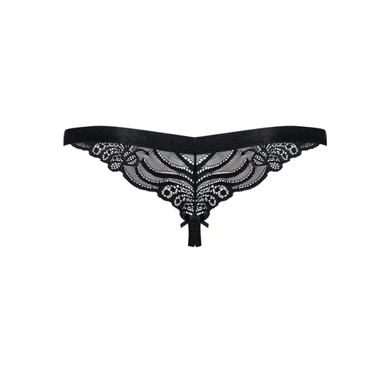 828 Black szexi nyitott tanga