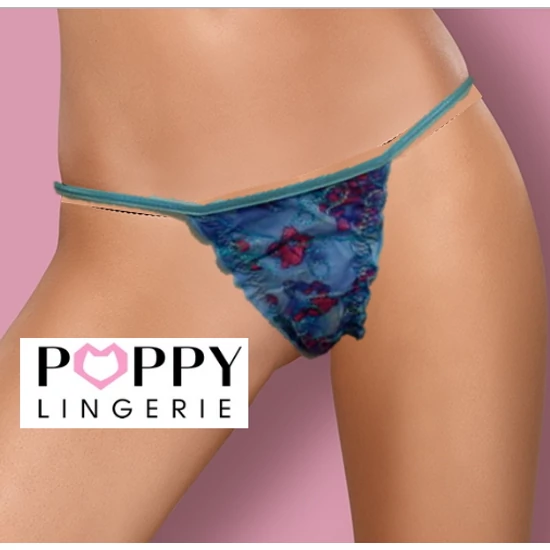 POPPY JENNY Azúr állítható oldalú tanga