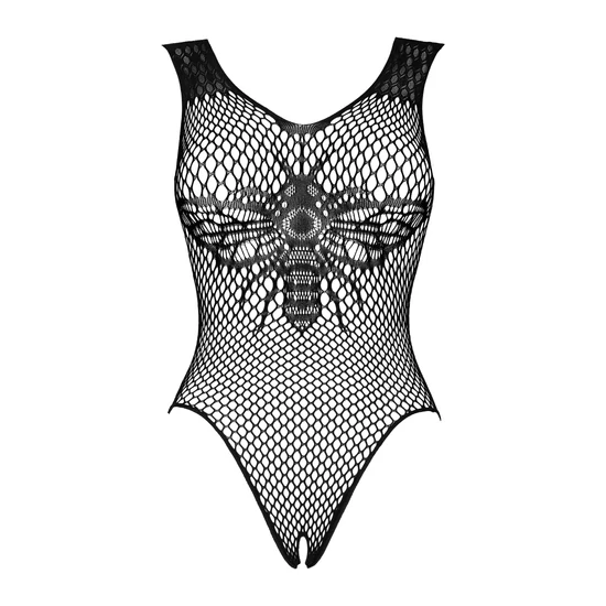 LORI Black fehérnemű, szexi nyitott body
