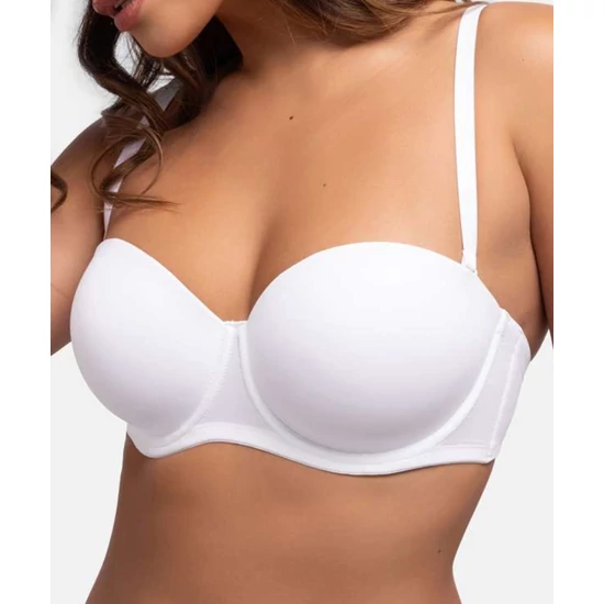 DORINA Michelle levehető pántos, előformázott melltartó - FEHÉR