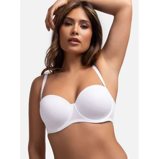 DORINA Michelle levehető pántos, előformázott melltartó - FEHÉR