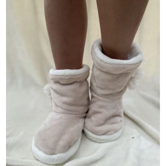 POPPY BOJTOS szoba csizma - kávé-ekrü 