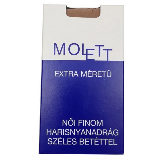 Moletti extra méretű női finom harisnyanadrág széles betéttel