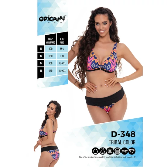 Tribal Color D-348 Origami Bikini