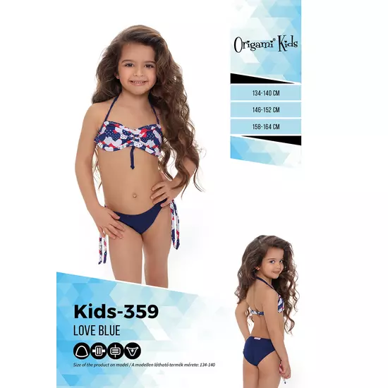 Love Blue Kids-359 Origami Bikini 