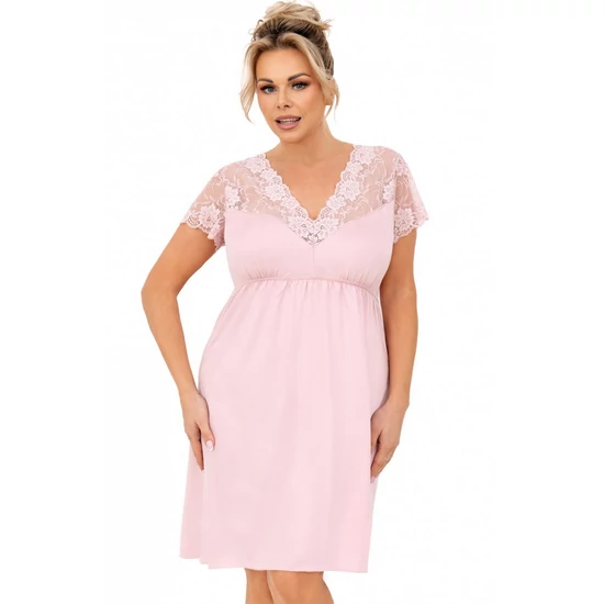 LIVIA Plus Rózsaszín Exclusive hálóing