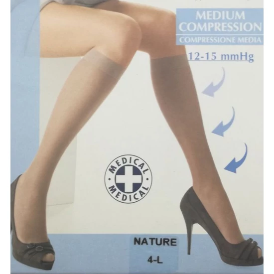 Pompea PERFECT BALANCE 70 den közepesen erős gyógyászati térdfix(12-15mmHg)
