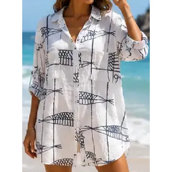 AMY STRANDING - FISH NAVY BLUE
