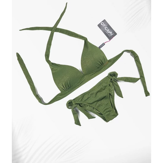 Nevada Olive Lurex P-LX-LTD-703 Origami Bikini