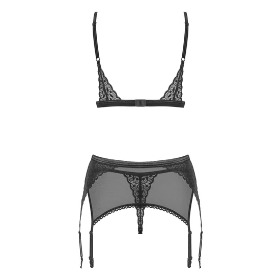 SHIBU Black fehérnemű, 3 részes szexi szett
