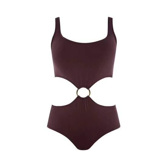 ROMA 9 Brown Luxury egyrészes fürdőruha, trikini