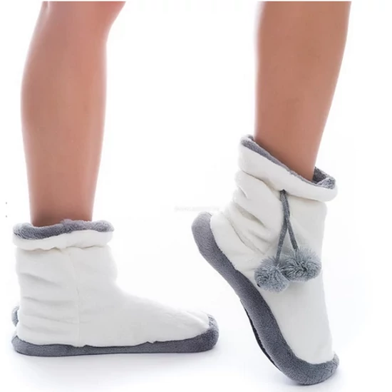 POPPY BOJTOS szoba csizma - ekrü-szürke