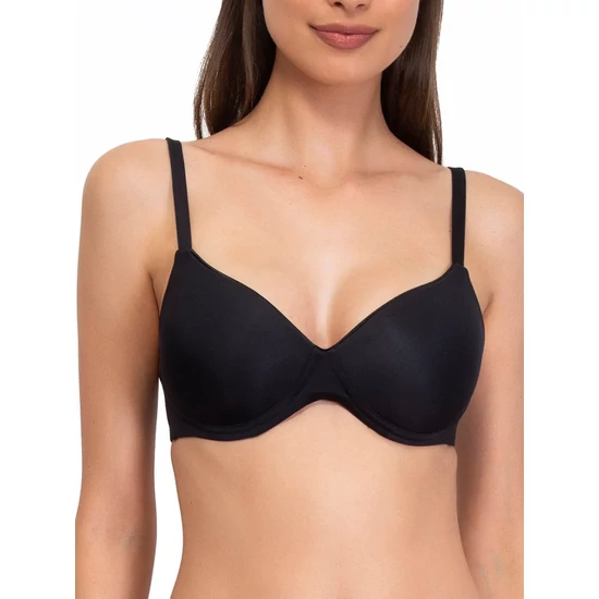 SIELEI 1556 FANTASTIC merevítő nélküli melltartó - FEKETE