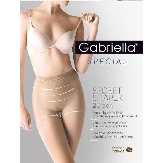 GABRIELLA Secret Harper koffeines 20 denes alakformáló harisnya