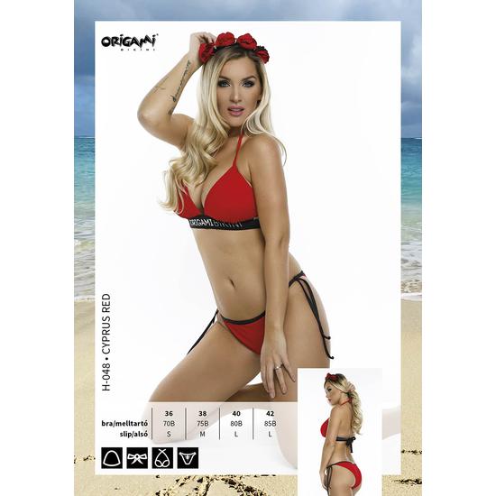 ORIGAMI BIKINI H-048 Cyprus Red