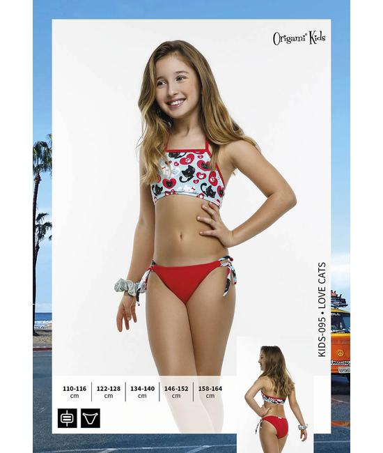 ORIGAMI BIKINI Love Cats - Kids-095 ORIGAMI BIKINI Love Cats - Kids-095