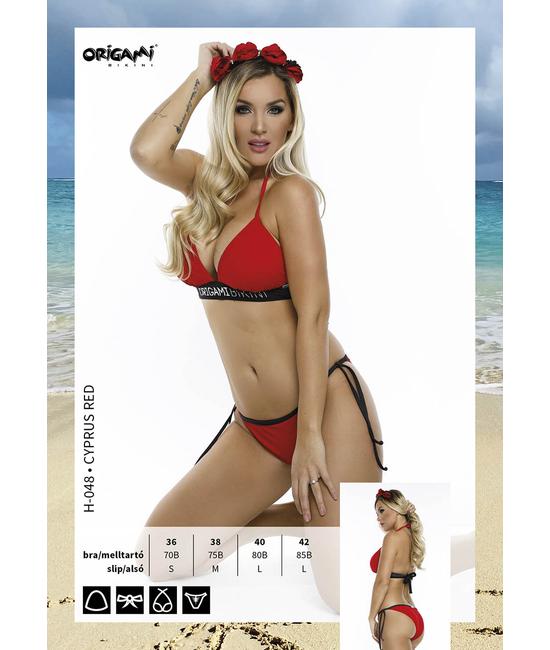 ORIGAMI BIKINI H-048 Cyprus Red ORIGAMI BIKINI H-048 Cyprus Red